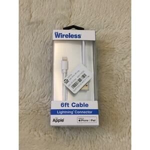 Just Wireless 6ft TPU Lightning to USB-A Cable - White